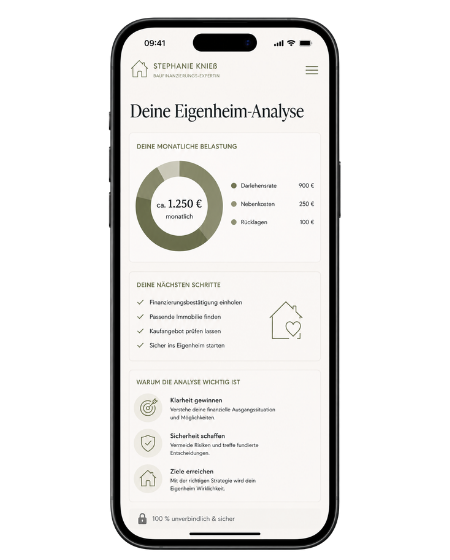 Vorschau der 360° Eigenheim-Analyse auf dem Smartphone